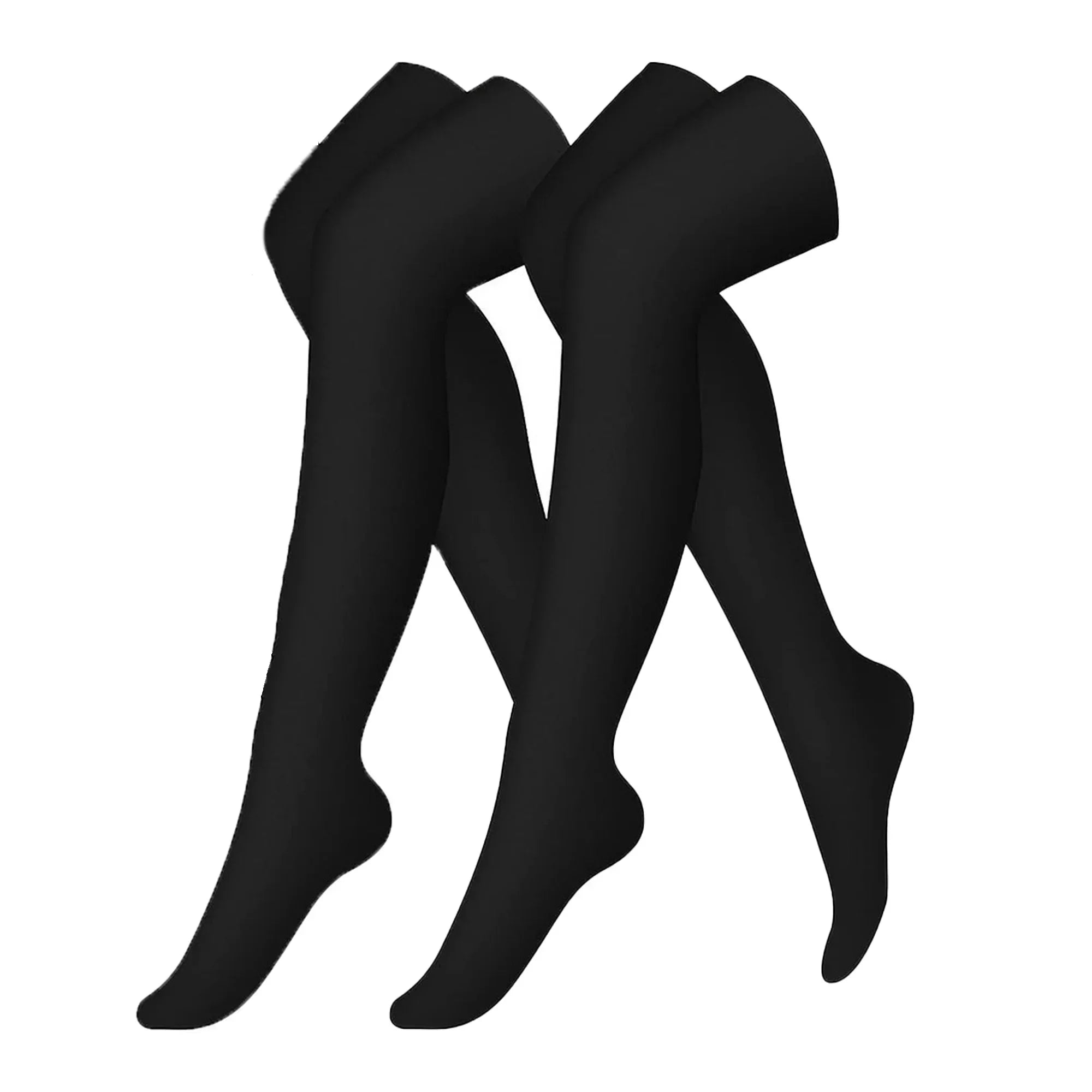 Thigh High Compression Socks 1-3 Pairs Black for Varicose Veins Edema Relief Running Yoga Nursing Men Women Daily Medical Use