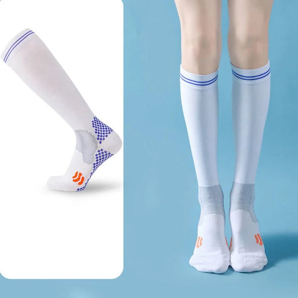 Sport Compression Socks Shock-Absorbing Anti-Slip Varicose Veins Socks Absorb Moisture Sweat Running Sports Socks Varicose Vein