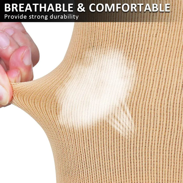 Brothock Medical Zipper Compression Socks Women Men High Elasticity Nylon Closed Toe Pressure Stocking for Edema Varicose Veins