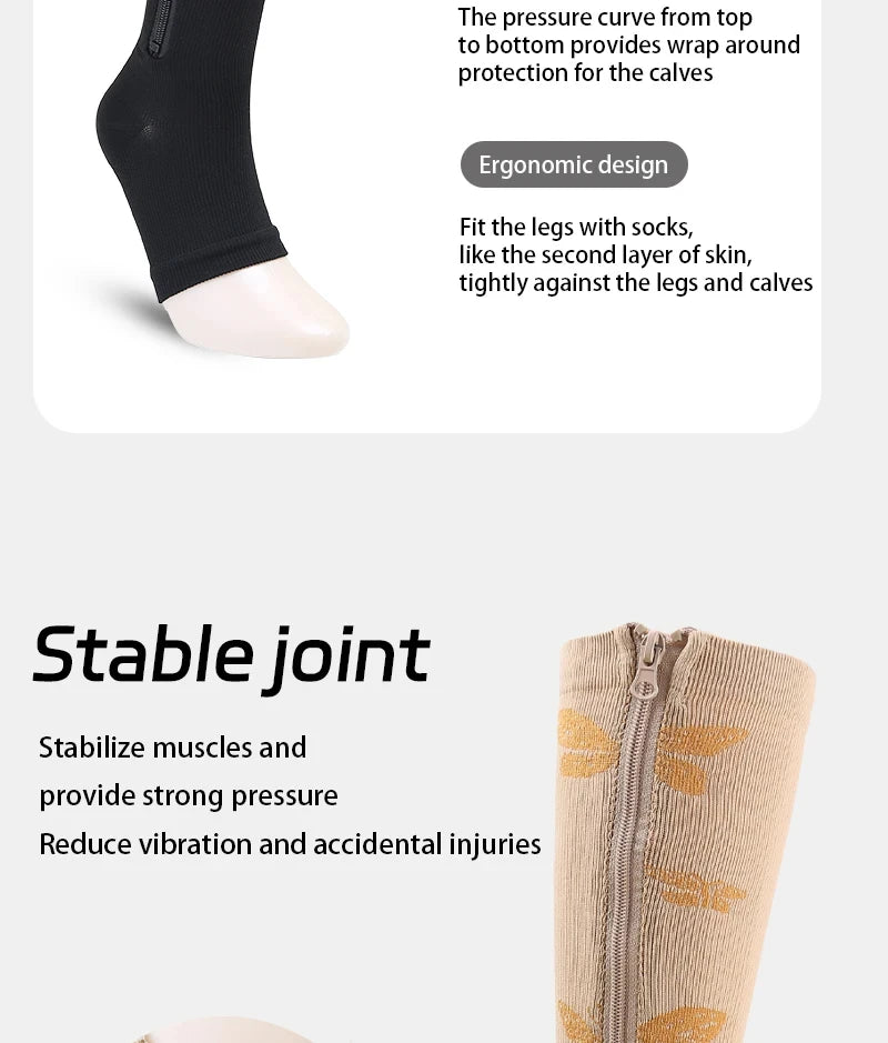 Compression Socks Medical Varicose Veins Swelling Support Legs 20-30mmHg Running Sports Socks Anti Fatigue Pain Relief Men Women