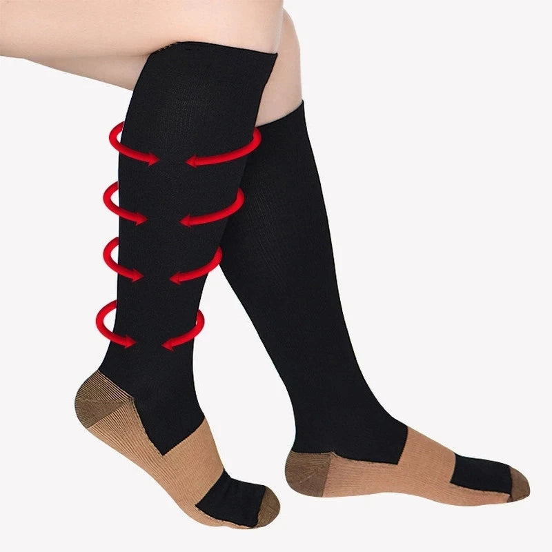 Compression Socks Medical Varicose Veins Swelling Support Legs 20-30mmHg Running Sports Socks Anti Fatigue Pain Relief Men Women