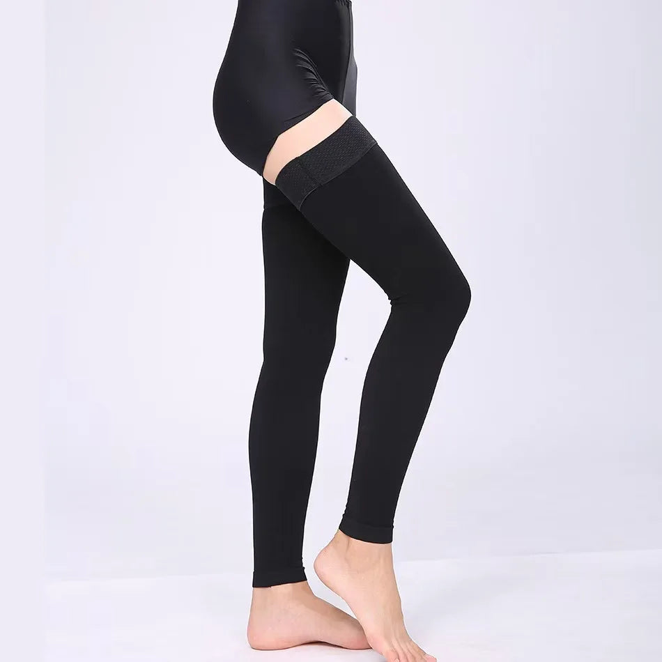 Plus Size Unisex Pressure Level 2 Compression Socks 23-32MMHG Thigh High Stress Relief Stockings for Comfort and Support