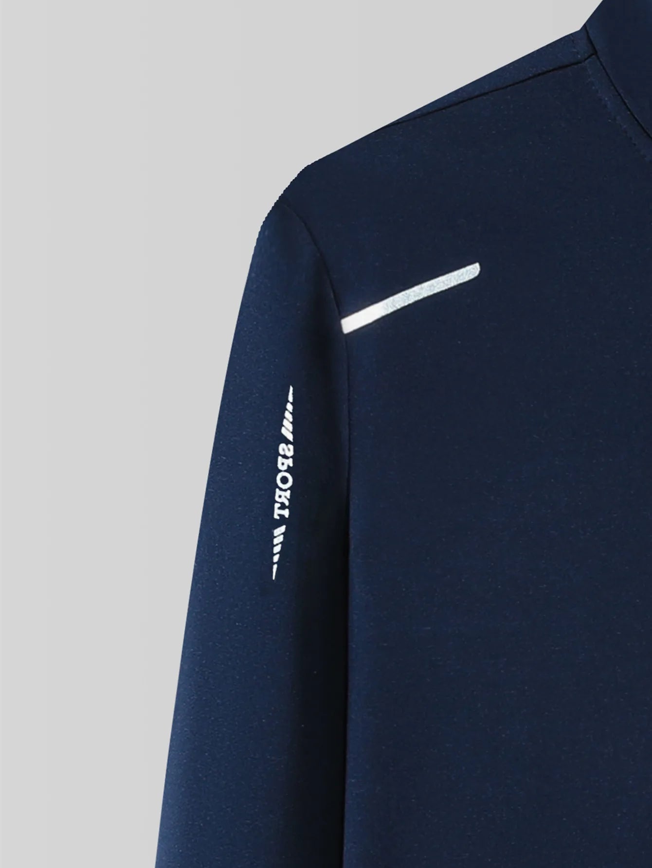 Men's casual sportswear set, spring and autumn stand-up collar open jacket, elastic waist pants, two-piece set, fashionable runn