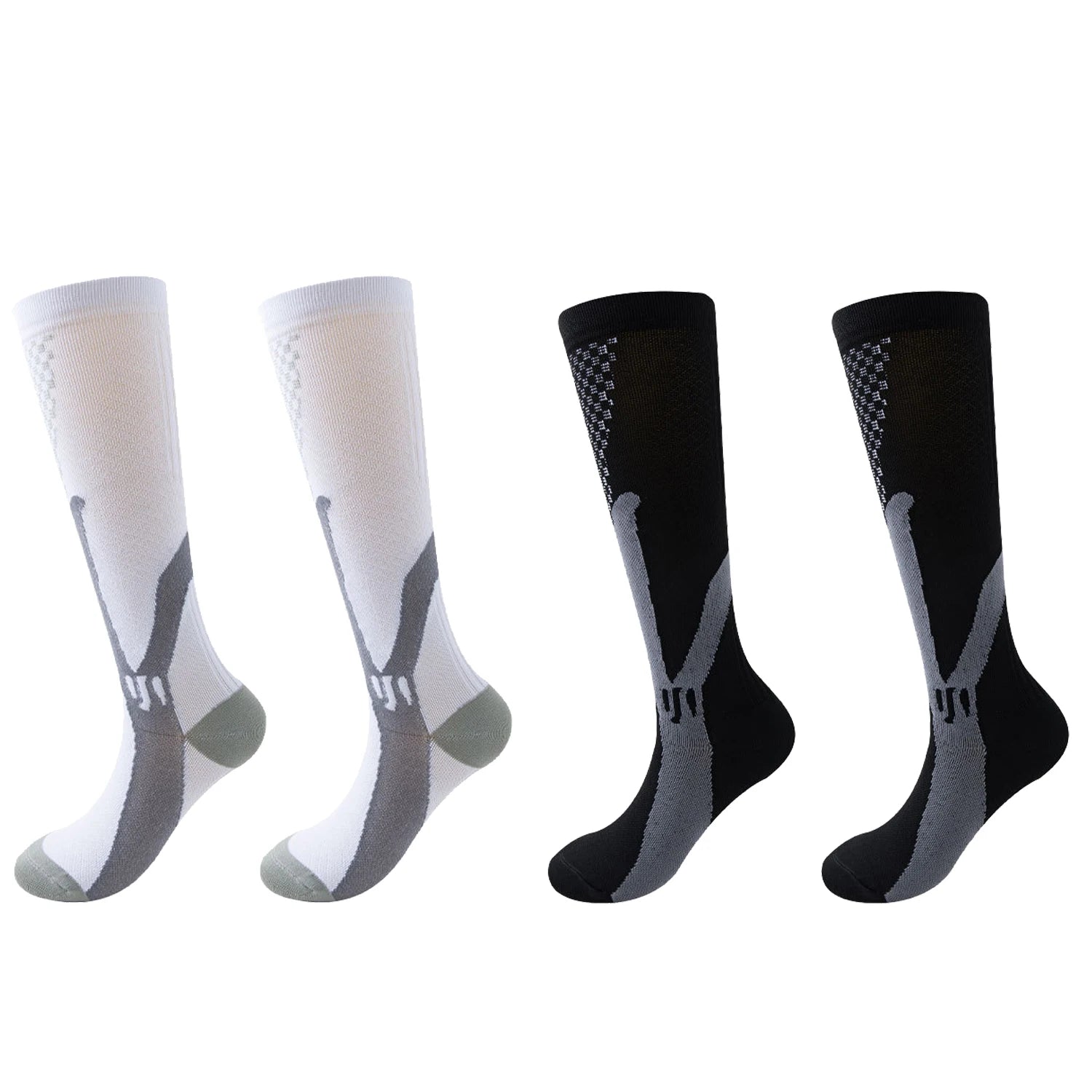 1 Pair Men Women Compression Socks 20-30mmHg Pain Relief Calf Leg Foot Support Stocking